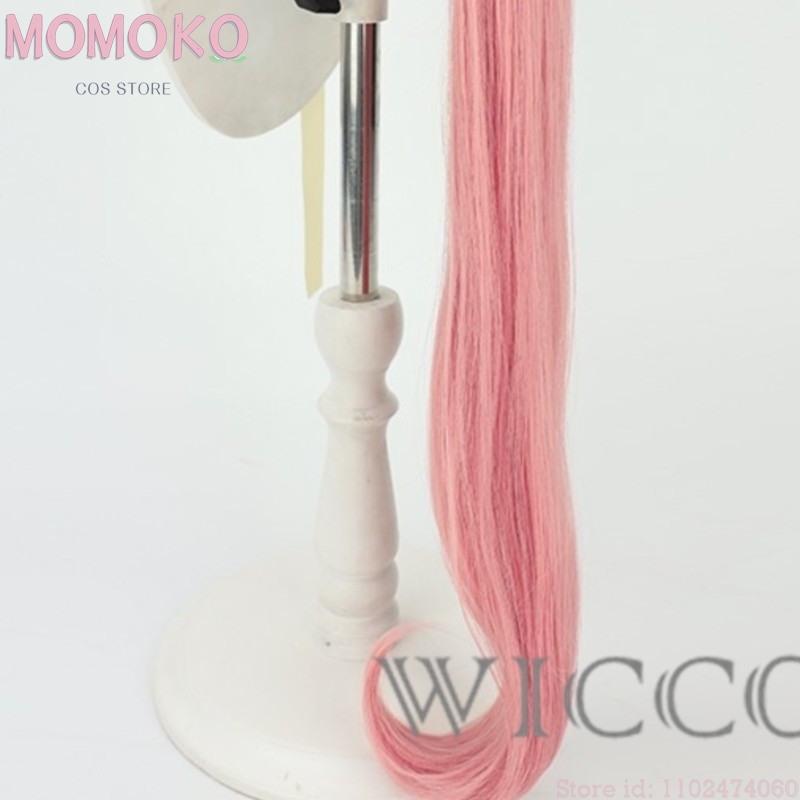 Anime Cosplay Wig Heat Resistant - Косплей-парик MoMoKo Umamusume Agnes Digital, розовый,