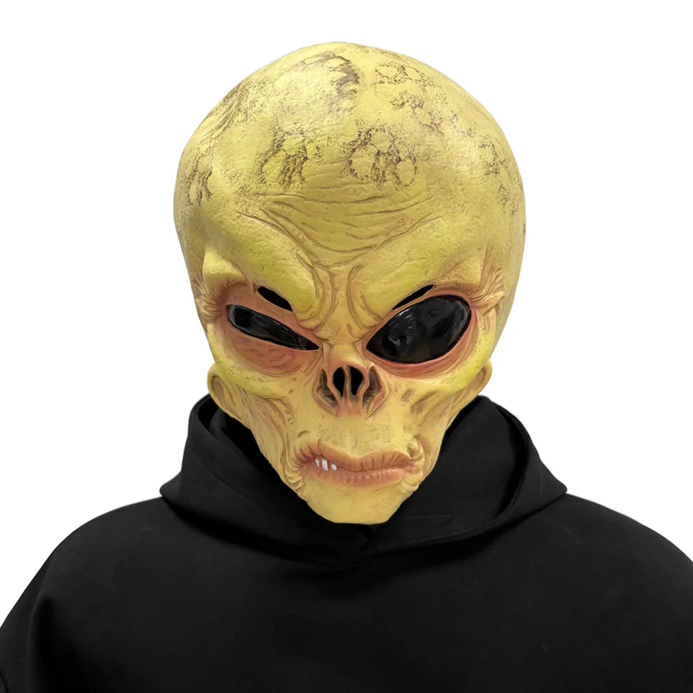Забавная маска-череп инопланет – обзор и цена Latex Alien Mask Realistic