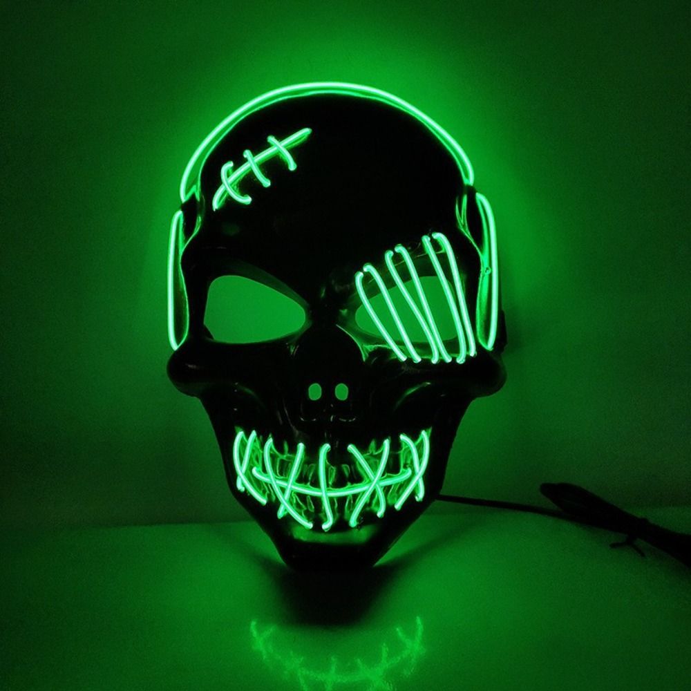 Готическая светящаяся маска-че – обзор и цена Led Purge Mask Halloween