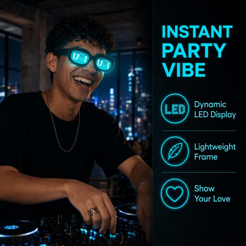 Очки с LED-подсветкой для созд – обзор и цена Glow In The Dark Party Glasses