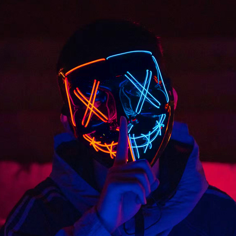Беспроводные неоновые светящие – обзор и цена Led Purge Mask Halloween