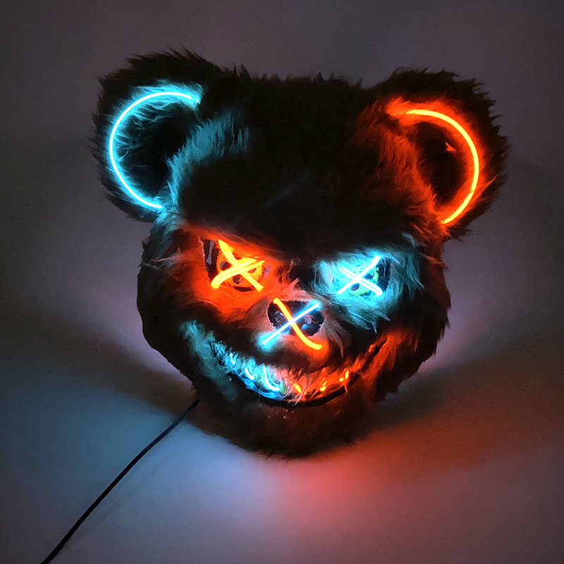 Светящаяся неоновая маска в ви – обзор и цена Led Purge Mask Halloween