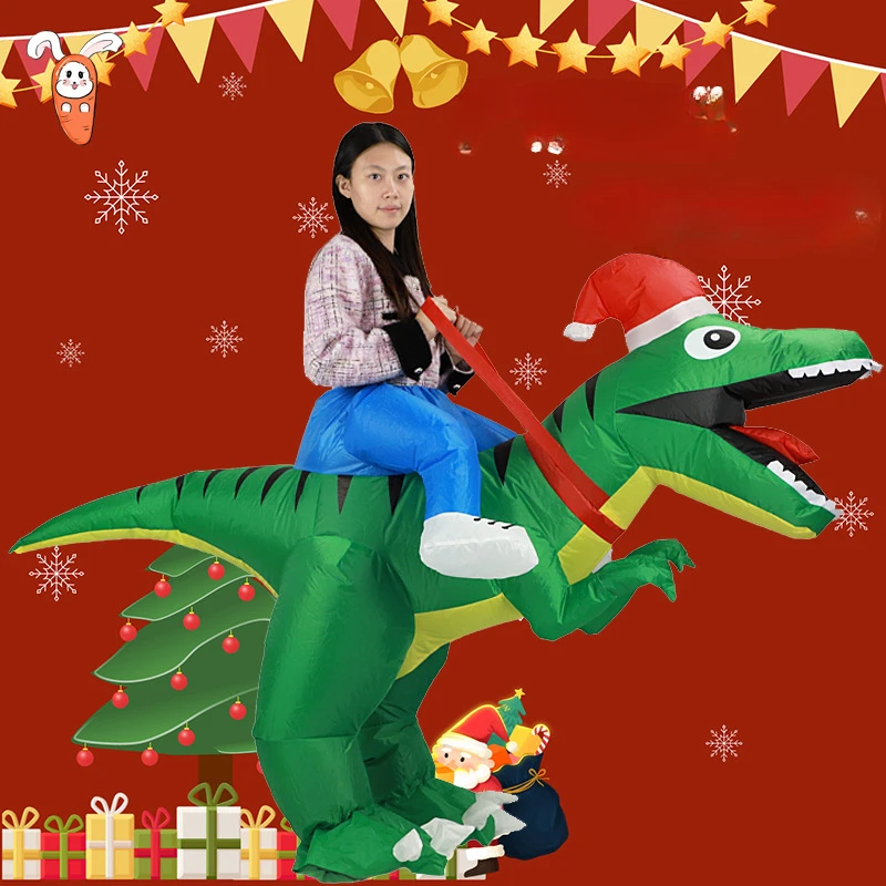 Надувной костюм Тираннозавра Р – обзор и цена Inflatable Dinosaur Costume Adult